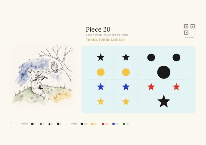 Twinkle Twinkle Little Star — renkli dizgi